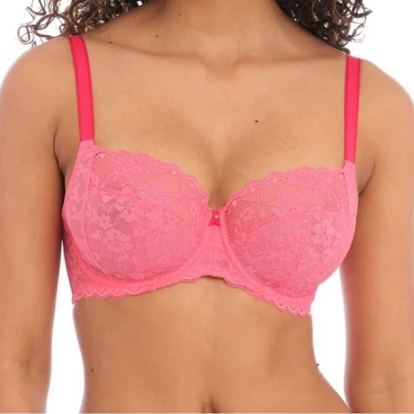 Freya Underwire Unlined Lace Bra - Picture 1 of 10